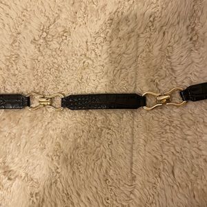 Black leather Waist belt from Rouje